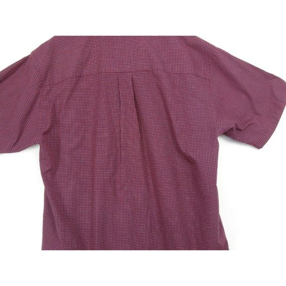 Vintage Arrow short sleeve button down shirt Men's Size Large Red plaid - Picture 6 of 6